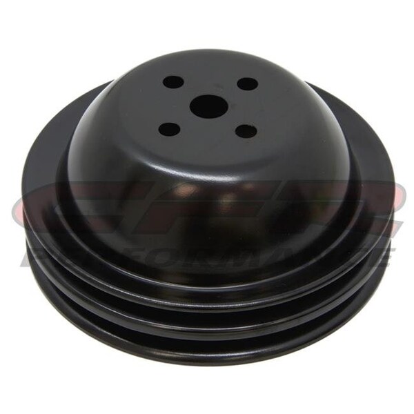 Cfr Performance CFR HZ-9815-C Chevy Big Block Chrome Steel Water Pump Pulley-2 Groove Short HZ-9815-PBK - main